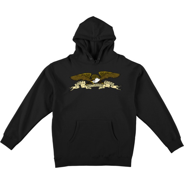 Anti Hero Skateboards Kershnar Eagle Men's Hooded Sweatshirt in Black