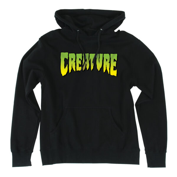 Creature Skateboards Logo Black Men's Hooded Sweatshirt - Medium