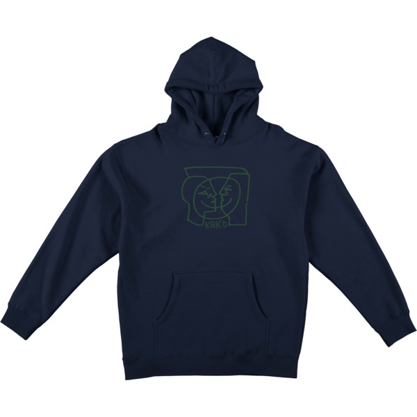 Krooked Skateboards KRKD Moonsmile Men s Hooded Sweatshirt