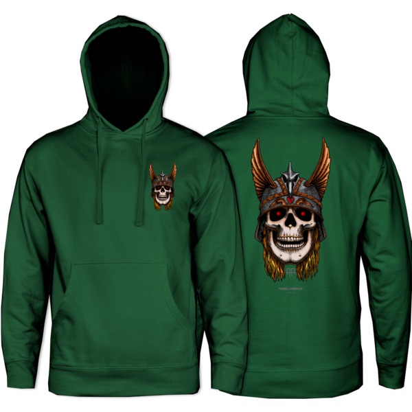 Powell Peralta Andy Anderson Skull Men's Hooded Sweatshirt in Alpine Green