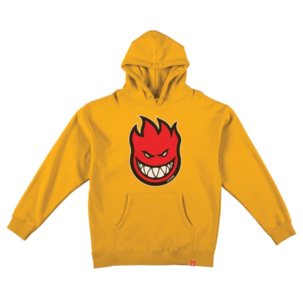 Spitfire Wheels Bighead Fill Gold / Red / White / Black Men's Hooded Sweatshirt - Large