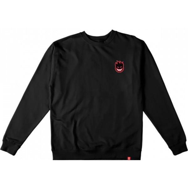 Spitfire Wheels Lil Bighead Fill Black / Red / White Men's Crew Neck Sweatshirt - X-Large