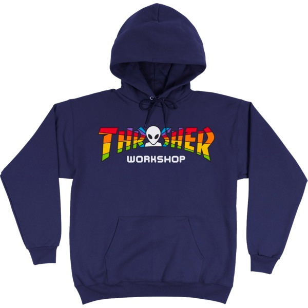 Thrasher Magazine Alien Workshop Spectrum Men's Hooded Sweatshirt in Navy