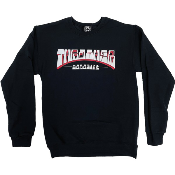 Thrasher Magazine Firme Logo Black Men's Crew Neck Sweatshirt - Small