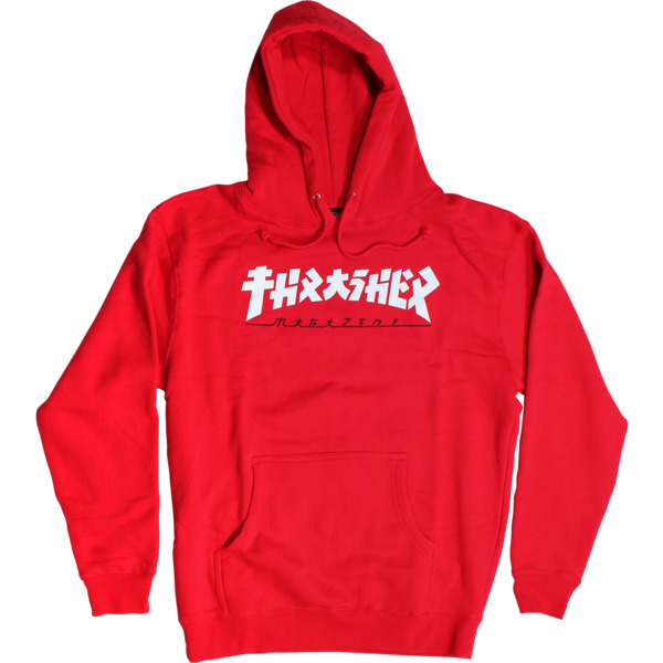Thrasher Magazine Godzilla Men's Hooded Sweatshirt in Red