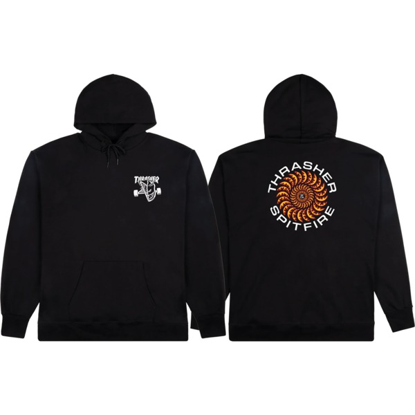 Thrasher Magazine Spitfire Classic Swirl Black Men's Hooded Sweatshirt - Large Thrasher Magazine Spitfire Classic Swirl Black Men's Hooded Sweatshirt - Large
