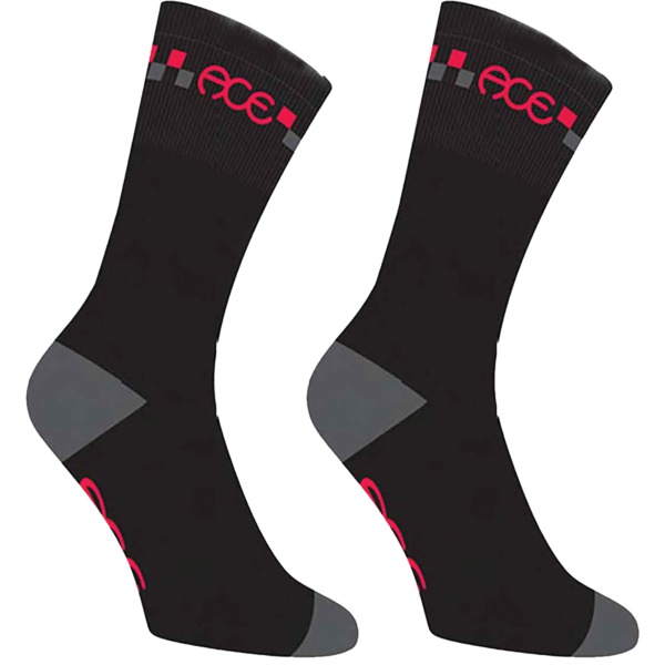 Ace Skateboard Trucks Rally Black / Red / Era Crew Socks - One Size Fits All