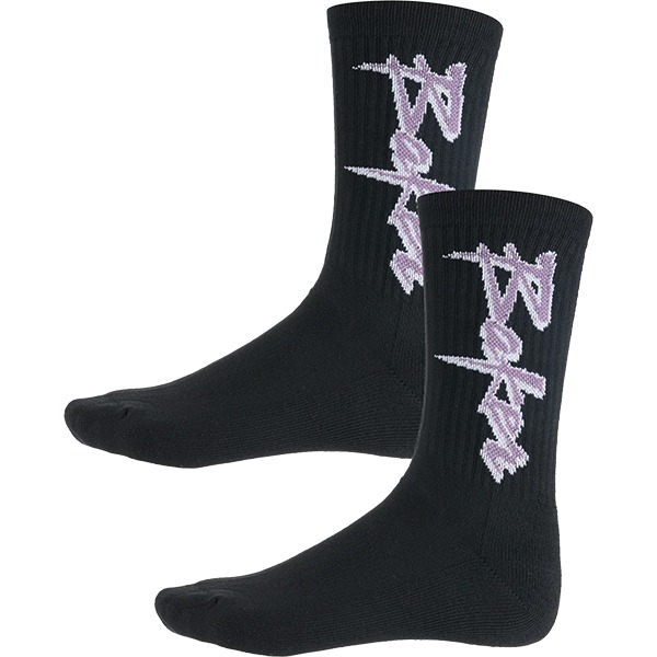 Baker Skateboards Purple Pain Black Crew Socks - One size fits most Baker Skateboards Purple Pain Black Crew Socks - One size fits most