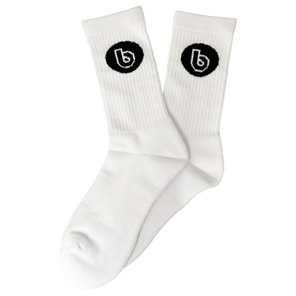 Birdhouse Skateboards B Logo White Crew Socks - One size fits most