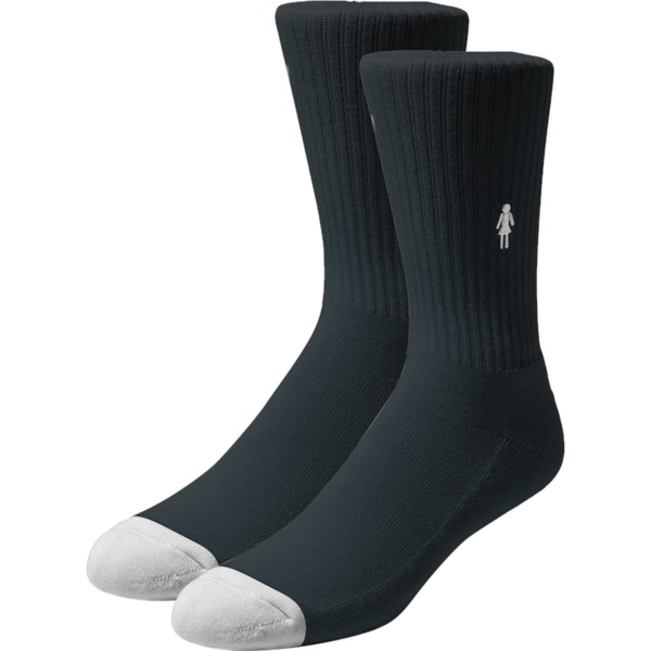 Girl Skateboards OG Black Crew Socks - One size fits most