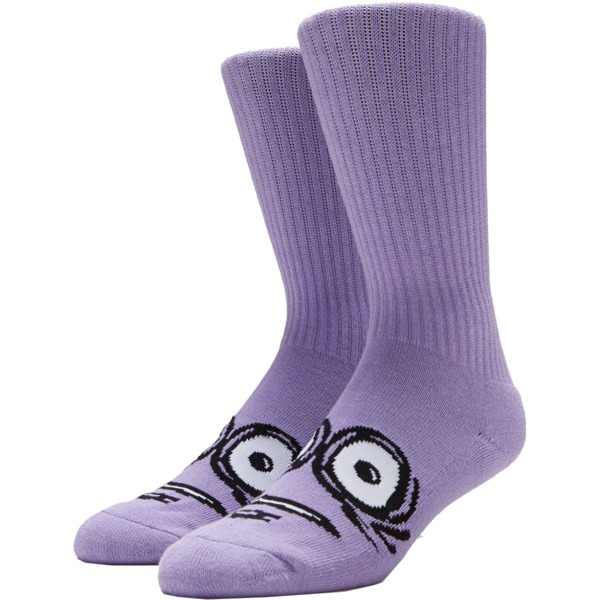 Heroin Skateboards Big Egg Violet Crew Socks - One Size Fits Most