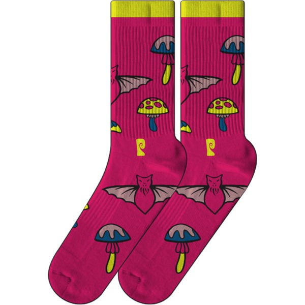 Psockadelic Socks Bat Shroom Crew Socks - One size fits most