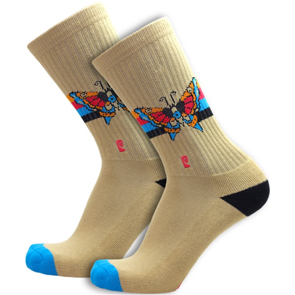Psockadelic Socks Butterfly 1 Crew Socks - One Size Fits All