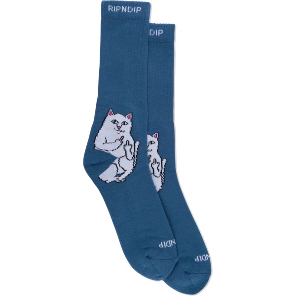 Rip N Dip Lord Nermal Slate Heather Crew Socks - One size fits most