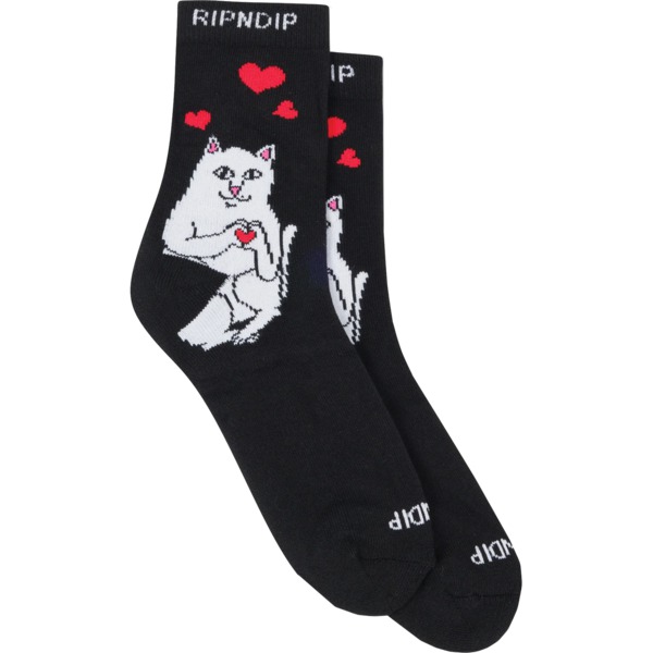 Rip N Dip Nermal Loves Mid Black Mid Socks - One size fits most