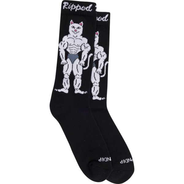 Rip N Dip Ripped 'N' Dipped Black Crew Socks - One Size Fits Most