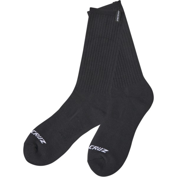 Santa Cruz Skateboards Decoder Black Crew Socks - One size fits most