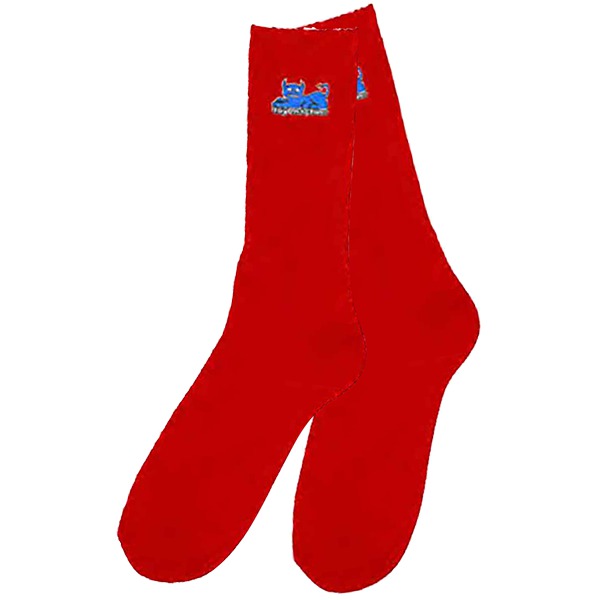 Toy Machine Skateboards Devil Cat Red Crew Socks - One size fits most