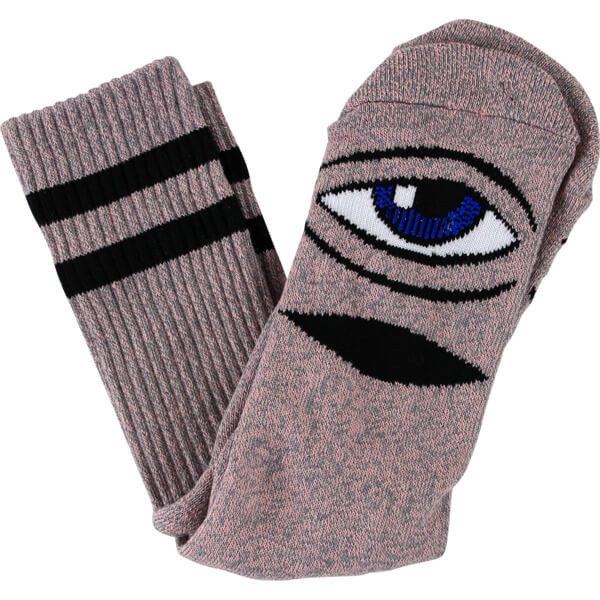 Toy Machine Skateboards Sect Eye Heather Pink Crew Socks - One size fits most Toy Machine Skateboards Sect Eye Heather Pink Crew Socks - One size fits most