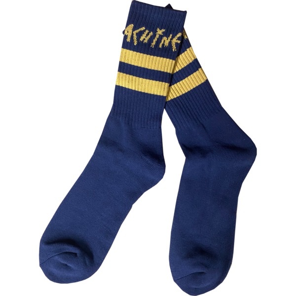 Toy Machine Skateboards Stripes Navy Crew Socks - One size fits most