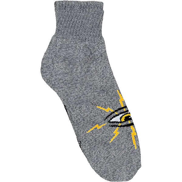 Toy Machine Skateboards Lightening Eye Grey Crew Socks - One size fits most Toy Machine Skateboards Lightening Eye Grey Crew Socks - One size fits most