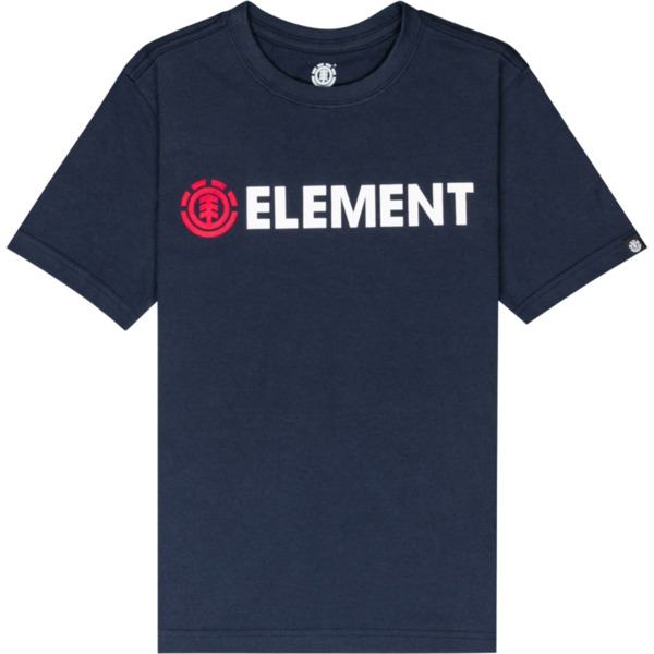 Element Skateboards Blazin' Eclipse Navy Boys Youth Short Sleeve T-Shirt - Large