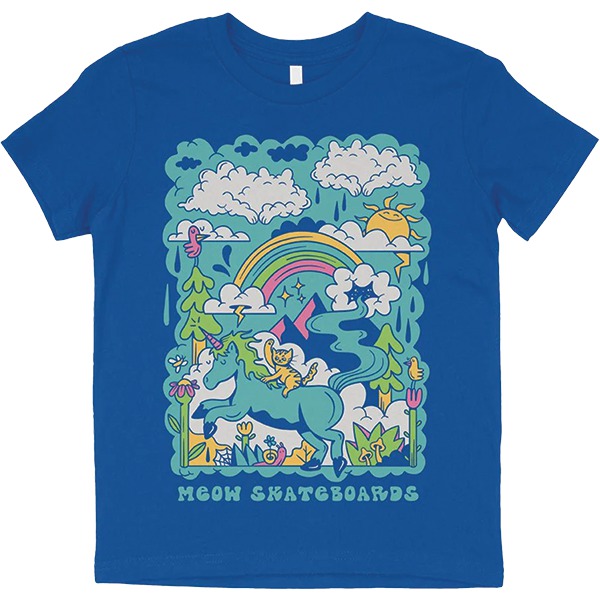 Meow Skateboards Dream True Royal Women's T-Shirt - Youth Large Meow Skateboards Dream True Royal Women's T-Shirt - Youth Large