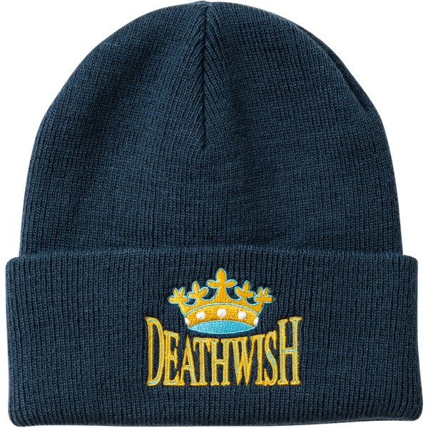 Deathwish Skateboards Crown Beanie Hat in Navy