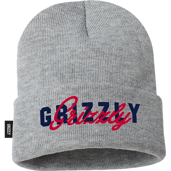 Grizzly Grip Tape No Substitute Grey Beanie Hat - One Size Fits All