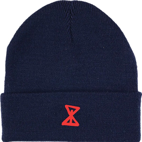 Sour Solution Skateboards Sourglass Navy Beanie Hat - One size fits most
