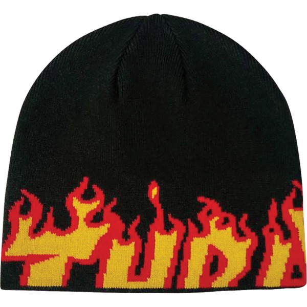 Thrasher Magazine Flame Black Skully Beanie - One size fits most Thrasher Magazine Flame Black Skully Beanie - One size fits most
