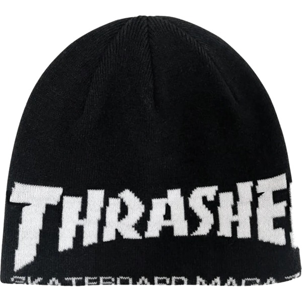 Thrasher Magazine Skate Mag Black Skully Beanie - One size fits most Thrasher Magazine Skate Mag Black Skully Beanie - One size fits most