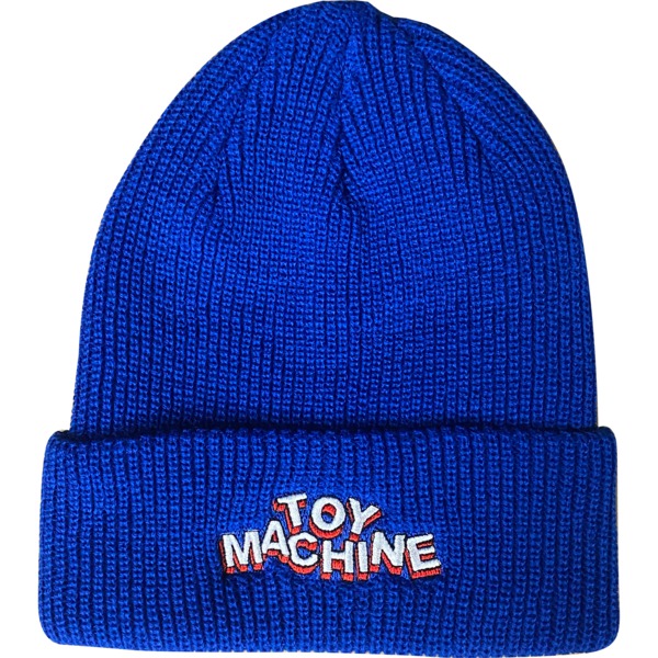 Toy Machine Skateboards Hirotext Dock Blue Beanie Hat - One Size Fits All Toy Machine Skateboards Hirotext Dock Blue Beanie Hat - One Size Fits All
