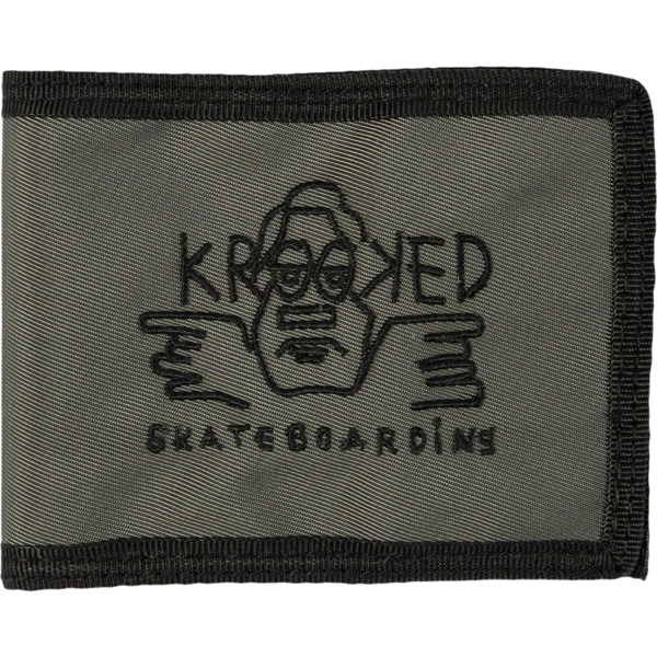 Krooked Skateboards Arketype Raw Charcoal / Black Bi-Fold Wallet