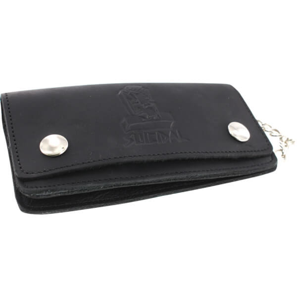 Suicidal Skates Logo Black Chain Leather Wallet