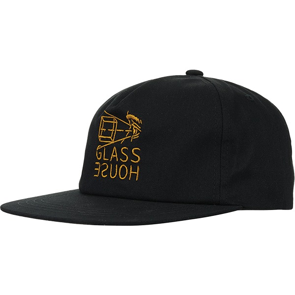 Glass House Skateboards Projection Black Hat - Adjustable Glass House Skateboards Projection Black Hat - Adjustable