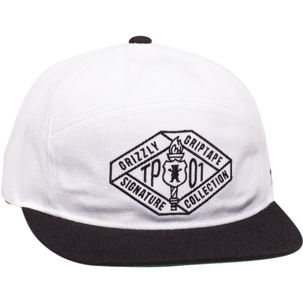 Grizzly Grip Tape TP Trademark White Hat - Adjustable