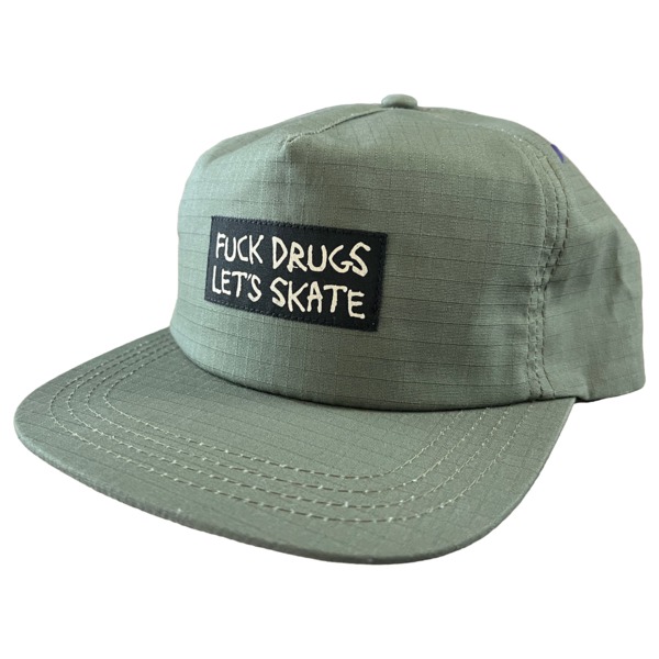 Heroin Skateboards F Drugs Olive Snapback Hat - Adjustable