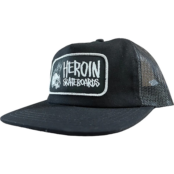 Heroin Skateboards Punk Skull Trucker Hat - Adjustable