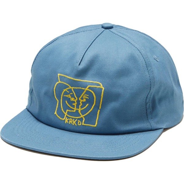 Krooked Skateboards Krooked Moonsmile Raw Blue Hat - Adjustable