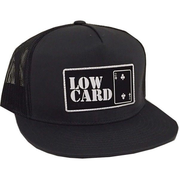 Lowcard Mag Classic Canvas Black Mesh Trucker Hat - Adjustable