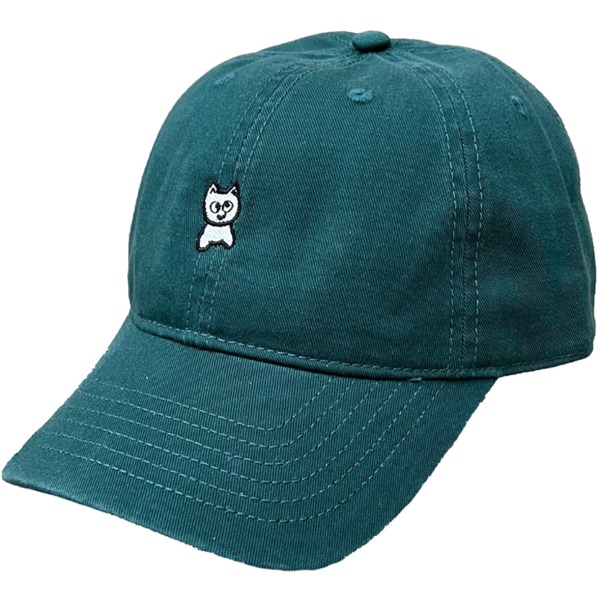 Meow Skateboards Mini Cat Seafoam Unstructured Hat - Adjustable