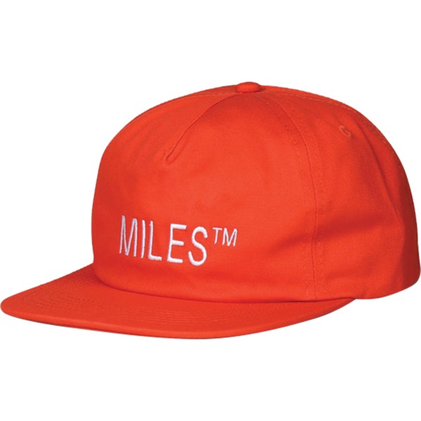 Miles Grip Tape Co. Logo Hit Orange Hat - Adjustable