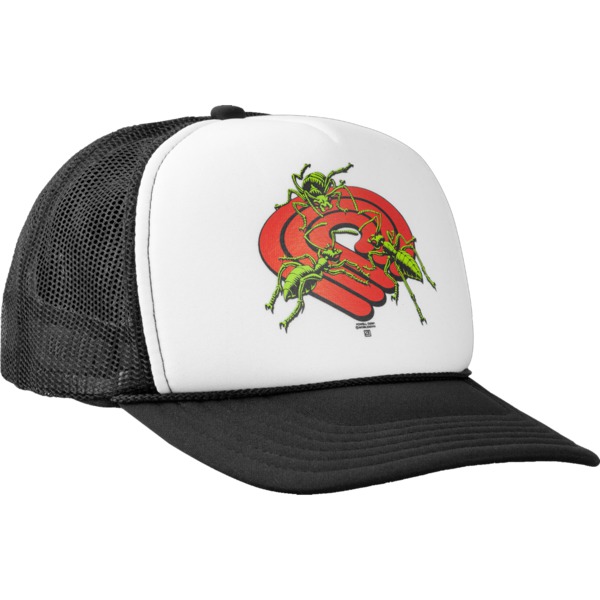 Powell Peralta Ants Mesh Hat in White / Red / Black