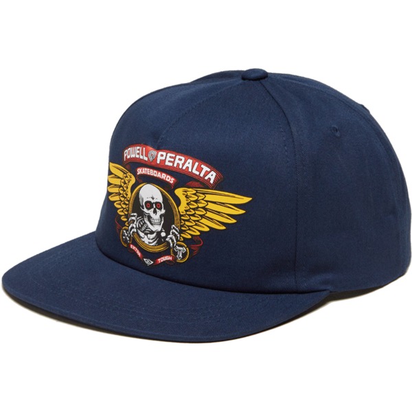 Powell Peralta Winged Ripper Patch Hat in Navy