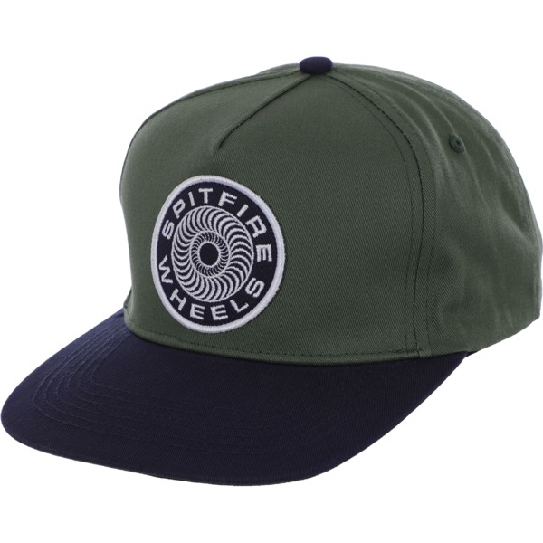Spitfire Wheels Classic '87 Swirl Patch Hat in Dark Green / Navy