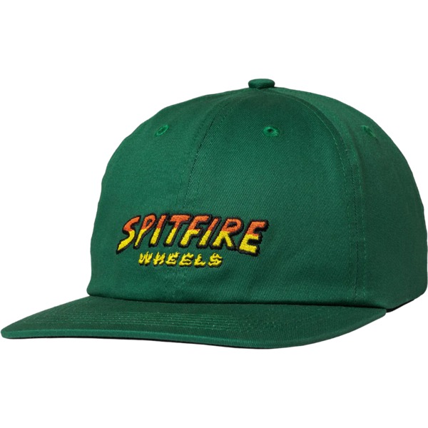 Spitfire Wheels Hell Hounds Script Dark Green Strapback Hat - Adjustable
