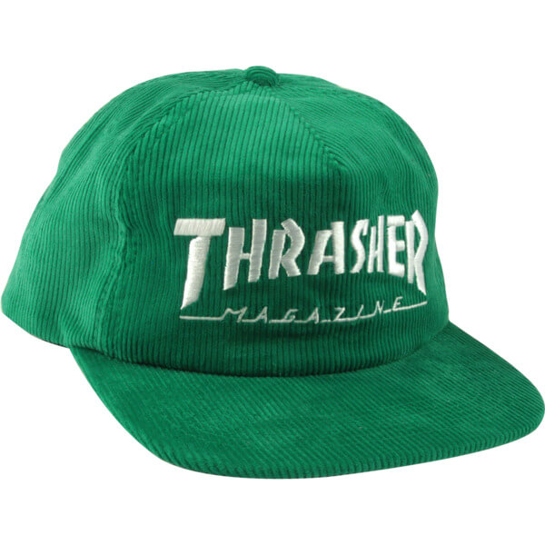 Thrasher Magazine Mag Logo Green Cord 