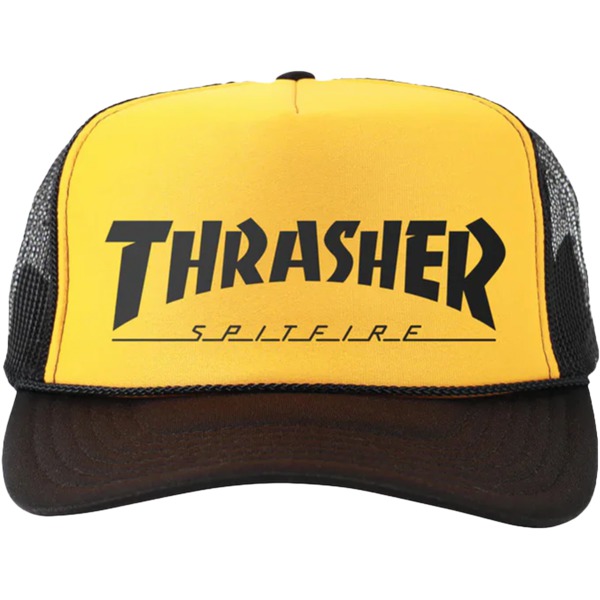 Thrasher Magazine Spitfire Bighead Jake Gold / Black Hat - Adjustable Thrasher Magazine Spitfire Bighead Jake Gold / Black Hat - Adjustable
