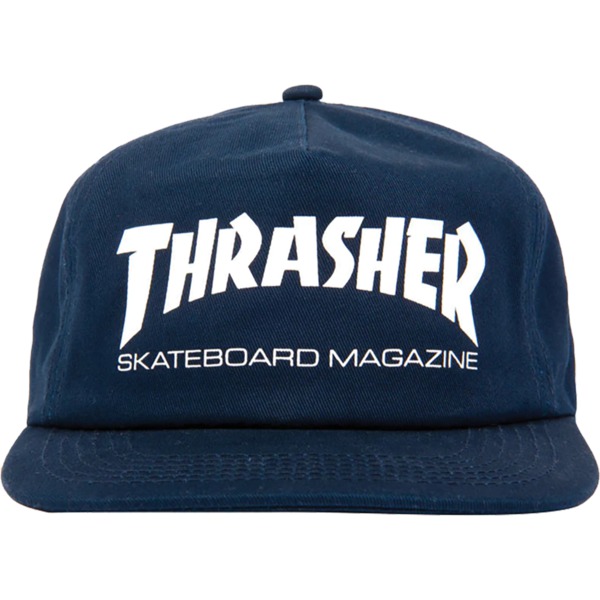 Thrasher Magazine Skate Mag Navy / White Hat - Adjustable Thrasher Magazine Skate Mag Navy / White Hat - Adjustable